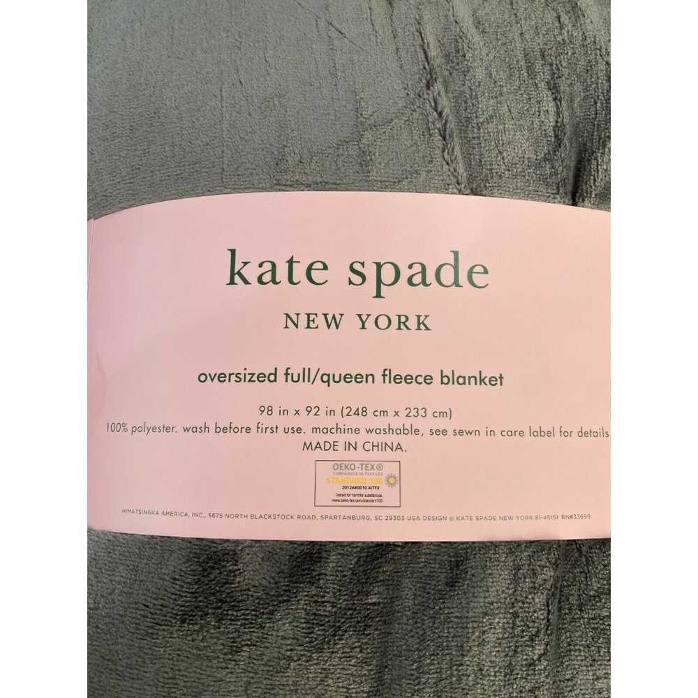 NEW Kate Spade New York Oversized Full/Queen Grey - Picture 5 of 5